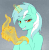 Size: 892x903 | Tagged: dead source, safe, artist:evomanaphy, lyra heartstrings, human, pony, unicorn, g4, animated, chest fluff, eyebrow wiggle, female, gif, glowing horn, hand, hooves together, horn, jew, jewnicorn, le happy merchant, lidded eyes, looking at you, magic, magic hands, mare, smiling, solo