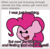 Size: 715x705 | Tagged: safe, artist:ljdamz1119, pinkie pie, earth pony, pony, g4, female, mare, open mouth, simple background, smiling, solo, text, white background