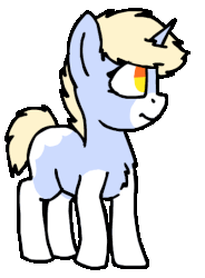Size: 403x548 | Tagged: safe, artist:zippysqrl, oc, oc only, oc:nootaz, pony, unicorn, animated, chest fluff, female, frame by frame, gif, horn, looking at you, mare, raised hoof, simple background, solo, transparent background