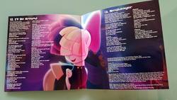 Size: 960x540 | Tagged: safe, photographer:thedriveintheatre, songbird serenade, g4, my little pony: the movie, i'll be around, lyrics, neighsayer (song), soundtrack, text