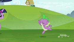 Size: 1920x1080 | Tagged: safe, screencap, spike, twilight sparkle, alicorn, dragon, pony, father knows beast, g4, my little pony: friendship is magic, en pointe, majestic as fuck, solo focus, twilight sparkle (alicorn), winged spike, wings