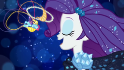 Size: 1280x720 | Tagged: safe, screencap, rarity, equestria girls, g4, my little pony equestria girls: better together, the other side, female, jewelry, solo