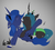 Size: 2577x2297 | Tagged: safe, artist:groomlake, princess luna, queen chrysalis, changeling, changeling queen, g4, bite mark, biting, blushing, chrysaluna, colored, cork, crown, drool, drool string, female, high res, jewelry, lesbian, licking, love, regalia, shipping, simple background, tongue out
