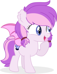 Size: 10154x13233 | Tagged: safe, artist:cirillaq, oc, oc only, oc:malina, bat pony, pony, absurd resolution, female, filly, simple background, solo, transparent background, vector