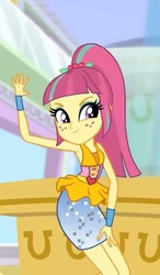 Size: 448x768 | Tagged: safe, sour sweet, equestria girls, equestria girls specials, g4, my little pony equestria girls: dance magic, armpits, disco dress, pose