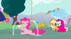 Size: 1440x809 | Tagged: safe, screencap, applejack, pinkie pie, rainbow dash, rarity, snails, snips, spike, twilight sparkle, earth pony, pegasus, pony, unicorn, g4, magic duel, blanket, colt, conjoined by horn, crying, cupcake, female, food, giant wing, horn, i have no mouth and i must scream, male, mare, ocular gushers, shipping fuel, youtube link