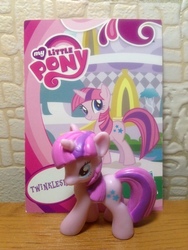 Size: 1620x2160 | Tagged: safe, twinkleshine, pony, g4, official, blind bag, blind bag card, irl, merchandise, photo, pinkleshine, recolor, solo, toy, wave 2