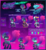 Size: 1822x2000 | Tagged: safe, artist:zombie, oc, oc:prophecy, cyborg, pony, clothes, cyberpunk, female, mare, reference sheet, smiling, ych result