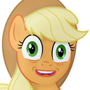 Size: 128x128 | Tagged: safe, applejack, pony, g4, my little pony: the movie, female, movie accurate, picture for breezies, reaction image, simple background, solo, white background