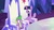 Size: 1920x1080 | Tagged: safe, screencap, spike, twilight sparkle, alicorn, dragon, pony, father knows beast, g4, my little pony: friendship is magic, duo, female, friendship throne, male, mare, throne, twilight sparkle (alicorn), winged spike, wings