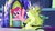 Size: 1920x1080 | Tagged: safe, screencap, pinkie pie, sludge (g4), dragon, earth pony, pony, father knows beast, g4, my little pony: friendship is magic, bruised, duo, female, male, mare, wheelchair