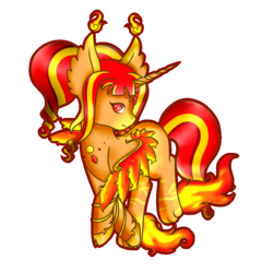 Size: 1000x1000 | Tagged: safe, artist:absolitedisaster08, oc, oc only, oc:fira, alicorn, pony, chibi, female, mare, simple background, solo, transparent background