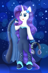 Size: 1000x1500 | Tagged: safe, artist:berryveloce, rarity, unicorn, semi-anthro, equestria girls, g4, my little pony equestria girls: better together, the other side, arm hooves, clothes, female, mare, smiling, solo