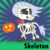 Size: 4096x4096 | Tagged: safe, artist:amarthgul, derpibooru exclusive, skellinore, skeleton pony, derpibooru, g4, my little pony: friendship is magic, the break up breakdown, absurd resolution, bone, halloween, holiday, jack-o-lantern, meta, pumpkin, skeleton, solo, spoilered image joke