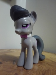 Size: 4160x3120 | Tagged: safe, photographer:apex soundwave, octavia melody, earth pony, pony, g4, bowtie, collectible, female, funko, irl, mare, photo, smug, solo, toy, vinyl collectible, vinyl figure