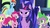 Size: 1920x1080 | Tagged: safe, screencap, fluttershy, pinkie pie, rainbow dash, rarity, spike, twilight sparkle, alicorn, dragon, earth pony, pegasus, pony, father knows beast, g4, discovery family logo, female, lidded eyes, male, mare, twilight sparkle (alicorn), winged spike, wings