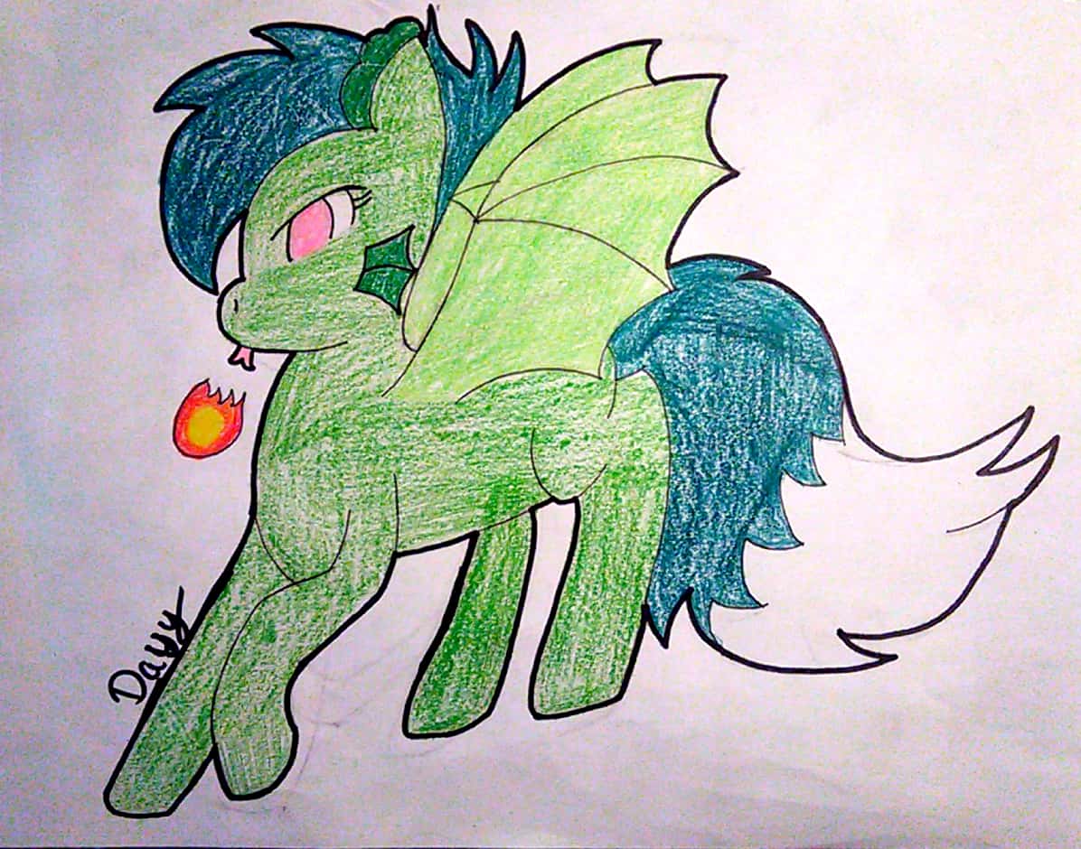 1851482 Safe Artist Superdavid2011 Oc Oc Only Oc Greeny Dragon Angry Female Fireball