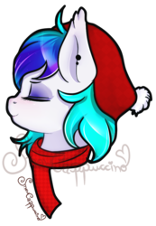 Size: 627x908 | Tagged: safe, oc, oc only, bat pony, pony, bat pony oc, christmas, hat, holiday, santa hat, simple background, solo, transparent background