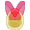 Size: 30x30 | Tagged: safe, artist:creshosk, apple bloom, g4, animated, gif, inanimate tf, pixel art, simple background, slime, solo, transformation, transparent background, true res pixel art