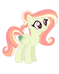 Size: 400x500 | Tagged: safe, artist:misskitkat2002, oc, oc only, pegasus, pony, base used, female, magical lesbian spawn, mare, offspring, parent:fluttershy, parent:rainbow dash, parents:flutterdash, simple background, solo, white background