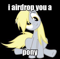 Size: 640x620 | Tagged: safe, derpy hooves, g4, airdrop, image macro, iphone, meme, text