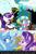 Size: 2000x2992 | Tagged: safe, artist:art-2u, edit, edited screencap, hundreds of users filter this tag, screencap, rarity, spike, starlight glimmer, trixie, pony, unicorn, g4, my little pony best gift ever, clothes, dialogue, female, high res, it was at this moment that she knew she fucked up, kissing, love triangle, male, mistletoe, scarf, ship:sparity, ship:sparlight, shipping, snow, straight, text, the fresh prince of bel-air