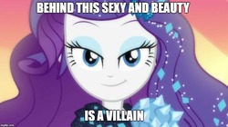Size: 888x499 | Tagged: safe, edit, edited screencap, screencap, rarity, equestria girls, g4, my little pony equestria girls: better together, the other side, beautiful, grammar error, image macro, imgflip, looking at you, meme, text