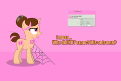 Size: 3731x2487 | Tagged: safe, artist:estories, oc, oc only, oc:pink rose, oc:think pink, pony, unicorn, female, high res, mare, rule 63, solo, spider web