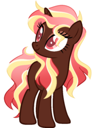 Size: 609x833 | Tagged: safe, artist:gr0ttie, oc, oc only, pony, unicorn, colored pupils, female, mare, simple background, solo, transparent background