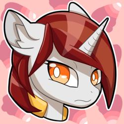 Size: 1000x1000 | Tagged: safe, artist:abvieon, oc, oc only, oc:mercy, pony, unicorn, commission, icon, profile, solo