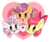 Size: 836x703 | Tagged: safe, artist:bbtasu, apple bloom, scootaloo, sweetie belle, earth pony, pegasus, pony, unicorn, g4, cutie mark crusaders, female, filly, simple background, transparent background, trio