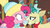 Size: 1920x1080 | Tagged: safe, screencap, alice the reindeer, aurora the reindeer, pinkie pie, deer, earth pony, pony, reindeer, g4, my little pony best gift ever, boop, female, grove of the gift givers, looking at each other, mare, nose to nose, nose wrinkle, noseboop