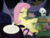 Size: 8000x6000 | Tagged: safe, artist:ithinkitsdivine, angel bunny, fluttershy, pegasus, pony, g4, scare master, season 5, absurd resolution, animal, bed, blushing, book, covering crotch, crossed legs, desperation, dialogue, duo, female, fetish, food, halloween, hiding, holiday, lip bite, male, need to pee, night, nightmare night, omorashi, peanut butter, potty emergency, potty time, show accurate, sitting, squirming, struggling, sweat, teddy bear