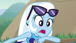 Size: 1920x1080 | Tagged: safe, screencap, trixie, equestria girls, equestria girls series, forgotten friendship, g4, clothes, female, solo, swimsuit