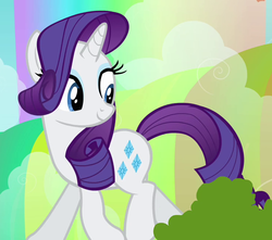 Size: 739x654 | Tagged: safe, screencap, rarity, pony, g4, sleepless in ponyville, aside glance, beautiful, cropped, female, mare, smiling, solo, walking