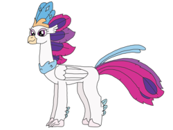 Size: 2048x1536 | Tagged: safe, artist:supahdonarudo, queen novo, classical hippogriff, hippogriff, series:novoember, g4, my little pony: the movie, female, simple background, solo, transparent background