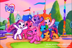 Size: 720x480 | Tagged: safe, cheerilee (g3), pinkie pie (g3), rainbow dash (g3), scootaloo (g3), starsong, sweetie belle (g3), toola-roola, earth pony, pegasus, pony, unicorn, g3, beta, cheeribetes, core seven, cute, cutealoo, dashabetes, diapinkes, diasweetes, roolabetes, starsawwwng, testing for purpose only