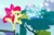 Size: 637x409 | Tagged: safe, screencap, apple bloom, earth pony, insect, pony, twittermite, bloom & gloom, g4, balancing, bow, cropped, female, filly, foal, hair bow, pest control gear, pest pony, solo, standing, standing on one leg, swarm, twitbuster apple bloom