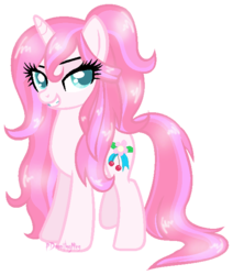 Size: 555x653 | Tagged: safe, artist:doroshll, oc, oc only, oc:cherry blossom, pony, unicorn, female, mare, simple background, solo, transparent background