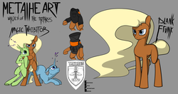 Size: 3000x1585 | Tagged: safe, artist:arzt-korkenzieher, oc, oc:metalheart, blank flank, blonde hair, blue eyes, reference sheet