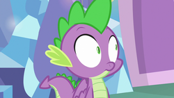Size: 1280x720 | Tagged: safe, screencap, spike, dragon, g4, my little pony best gift ever, male, solo, winged spike, wings