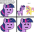 Size: 1069x1015 | Tagged: safe, anonymous editor, artist:colochenni, edit, fluttershy, twilight sparkle, alicorn, pegasus, pony, g4, :|, angry, comic, dank memes, duo, female, frown, glare, mare, npc, npc meme, open mouth, raised leg, simple background, smiling, spread wings, stock vector, stylistic suck, twilight sparkle (alicorn), white background, wings