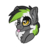 Size: 3000x3000 | Tagged: safe, artist:itsspoops, oc, oc only, oc:graphite sketch, pony, chest fluff, cute, ear fluff, ear piercing, earring, female, high res, jewelry, looking up, mare, multicolored hair, one eye closed, piercing, solo, tongue out, wink