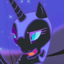 Size: 378x378 | Tagged: safe, screencap, nightmare moon, alicorn, pony, friendship is magic, g4, season 1, animation error, armor, cropped, faic, female, great moments in animation, hoers, mun, open mouth, reaction image, solo, wat