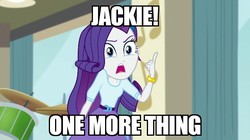 Size: 640x359 | Tagged: safe, edit, edited screencap, screencap, rarity, equestria girls, equestria girls specials, g4, my little pony equestria girls: dance magic, female, image macro, jackie chan adventures, meme, solo, text, uncle chan