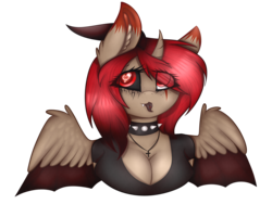 Size: 5313x4000 | Tagged: safe, artist:mimihappy99, oc, oc only, oc:dark fire, anthro, breasts, cleavage, female, mare, simple background, solo, transparent background