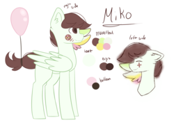 Size: 2291x1675 | Tagged: safe, artist:sundancedraws, oc, oc only, oc:miko, pegasus, pony, balloon, male, reference sheet, simple background, solo, stallion, transparent background