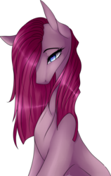 Size: 2478x3915 | Tagged: safe, artist:enderblackwings, pinkie pie, earth pony, pony, g4, bust, female, high res, pinkamena diane pie, portrait, simple background, solo, transparent background