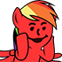 Size: 70x70 | Tagged: safe, rainbow dash, g4, emoji, female, kool-aid man, oh yeah, simple background, solo, tiny, transparent background, wat