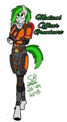 Size: 554x1012 | Tagged: safe, artist:sparking_bolt, oc, oc only, oc:greenheart, anthro, solo